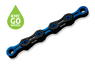 KMC DLC11 WAXED Black/Blue 118 článků
