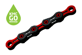 KMC DLC11 WAXED Black/Red 118 článků