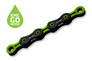 KMC DLC11 WAXED Black/Green 118 článků