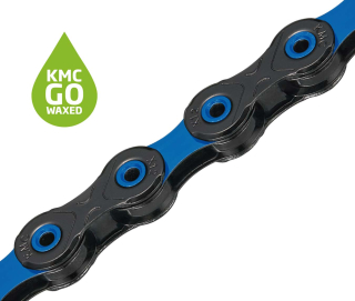 KMC DLC12 WAXED Black/Blue 126 článků