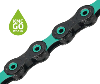 KMC DLC12 WAXED Black/Celeste 126 článků