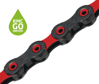 KMC DLC12 WAXED Black/Red 126 článků