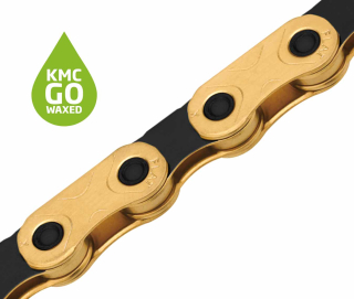 KMC X FLAT TiN Gold/Black 126 článků