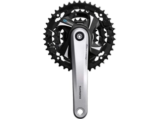 SHIMANO TOURNEY FC-TX801, 175 mm, 42x32x22z, 3x7/8r, stříbrné