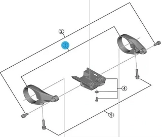 SHIMANO levá a pravá objímka 35 pro uchycení k displeji SC-EN610