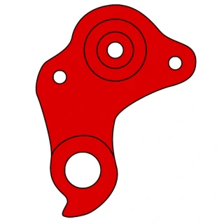MERIDA Derailleur Hanger DH-018 červená
